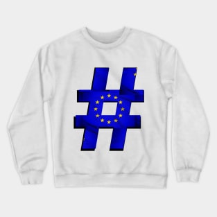 Hashtag Flag - EU - design 2 Crewneck Sweatshirt